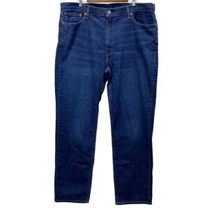 Levis 502 Regular Taper Mens 42x36 Dark Blue Stretch Denim Jeans (42x35)